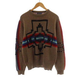 ペンドルトン(PENDLETON)のペンドルトン PENDLETON ニット セーター 長袖 ウール M 茶(ニット/セーター)