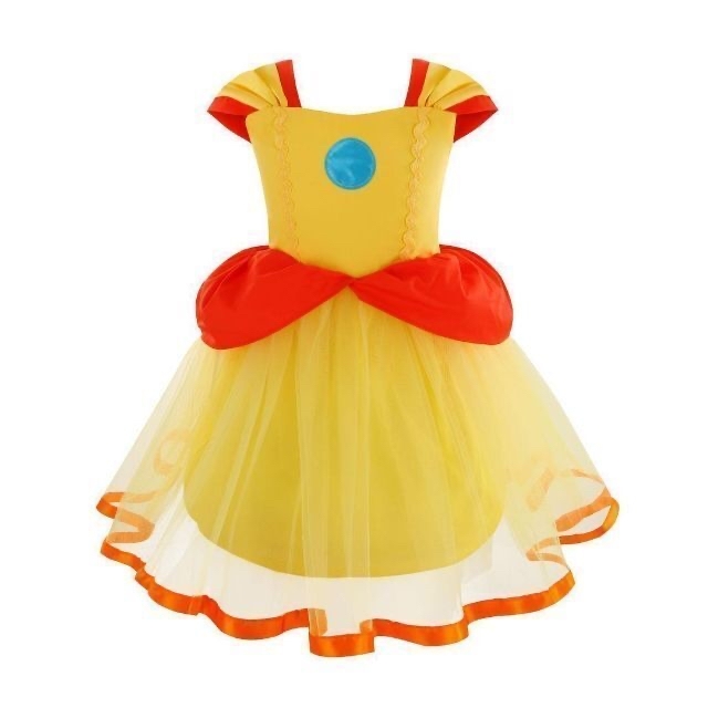 2点セット❤️デイジー姫 コスプレ 子供 なりきり ドレス ハロウィン ...