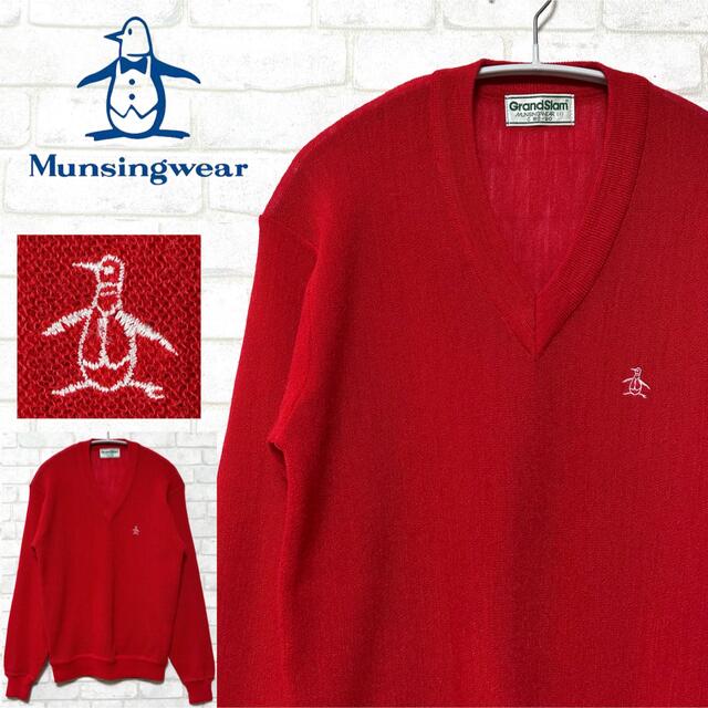 Munsingwear(マンシングウェア)のMUNSINGWEAR マンシングウェア ニット セーター ウール スポーツ/アウトドアのゴルフ(ウエア)の商品写真