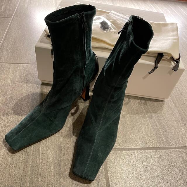 に初値下げ! celine フィービー ファー ムートン ラバー ブーツ