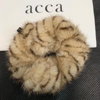 アッカ(acca)のアッカ　acca  ミンク　シュシュ(ヘアゴム/シュシュ)