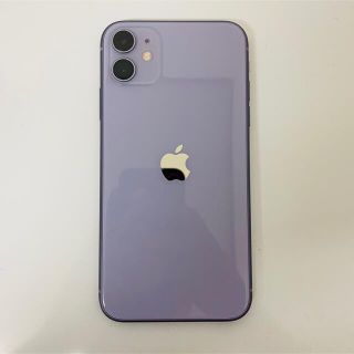 アイフォーン(iPhone)の【中古美品】iPhone 11 64GB SIMフリー パープル(スマートフォン本体)