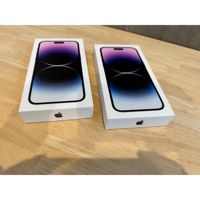 【未開封】 iPhone 14 pro max デープパープル 128GB 2台