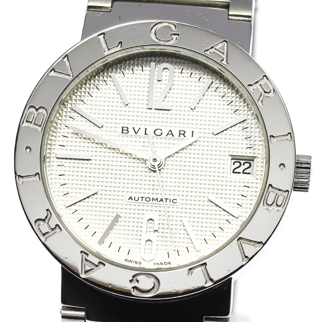 【人気急上昇】 BVLGARI - ☆良品【BVLGARI】ブルガリ ブルガリブルガリ デイト BB33SSAUTO 自動巻き メンズ_707883 腕時計(アナログ)