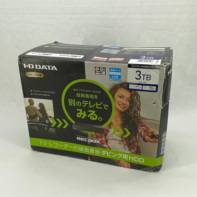 IODATA(アイオーデータ)のI・O DATA アイオーデータ HVL-LS3 ハードディスク 3TB スマホ/家電/カメラのPC/タブレット(PC周辺機器)の商品写真