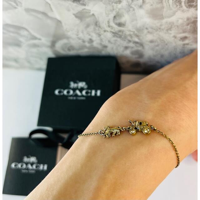 COACH(コーチ)の✨激レア❣️COACH ホース キャリッジ チェーン ブレスレット レディースのアクセサリー(ブレスレット/バングル)の商品写真