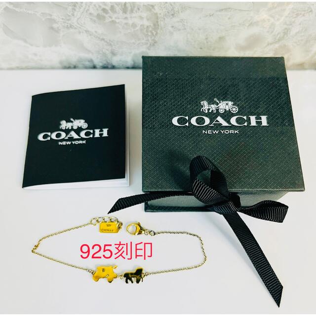 COACH(コーチ)の✨激レア❣️COACH ホース キャリッジ チェーン ブレスレット レディースのアクセサリー(ブレスレット/バングル)の商品写真