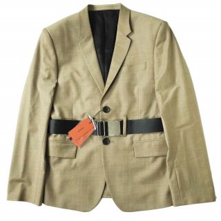 LIBERUM リベルム 20AW 日本製 BELTED TAILORED JACKET ベルテッドテーラードジャケット 2020AW-JK02 1 BEIGE アウター【新古品】【中古】【LIBERUM】(テーラードジャケット)