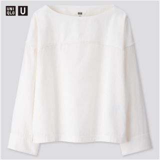 ユニクロ(UNIQLO)の★ ユニクロユー  デニムボートネックブラウス　★(シャツ/ブラウス(長袖/七分))