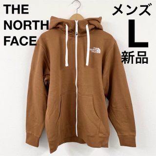 ザノースフェイス(THE NORTH FACE)の【新品】ノースフェイス パーカー リアビュー フルジップ ブラウン L(パーカー)