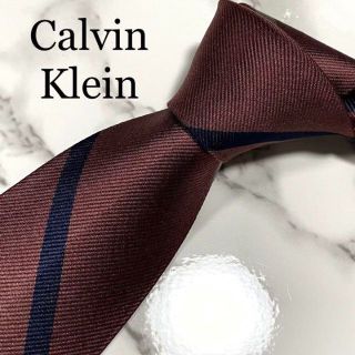 カルバンクライン(Calvin Klein)のネクタイ　カルバンクライン　ストライプ　マルチカラー　シルク(ネクタイ)