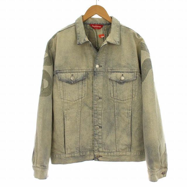 最高の品質の Supreme Jacket Trucker Denim Logo Inset SUPREME - G
