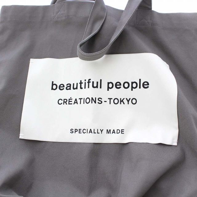 beautiful people(ビューティフルピープル)のビューティフルピープル SDGs name tag tote bag トート レディースのバッグ(トートバッグ)の商品写真