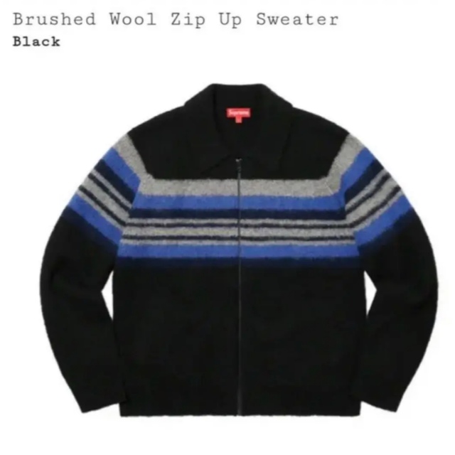 Supreme Brushed Wool Zip Up 19aw