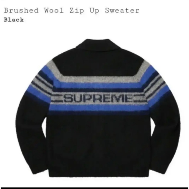 Supreme Brushed Wool Zip Up 19aw 1