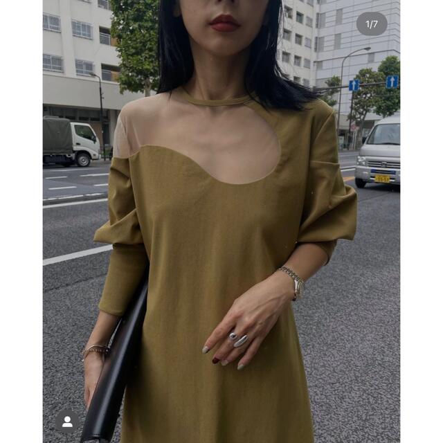 amerivintage Lake Curve Tricot Rib Dress | angeloawards.com