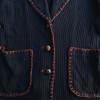 ◎デザイン ニットテーラードジャケットの通販 by DecisioN_used|ラクマ