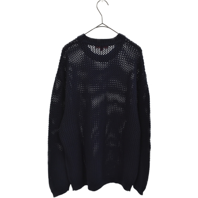SUPREME シュプリーム 20AW Textured Small Box Sweater テクスチャード スモールボックスロゴ クルーネックニットセーター ネイビー 1