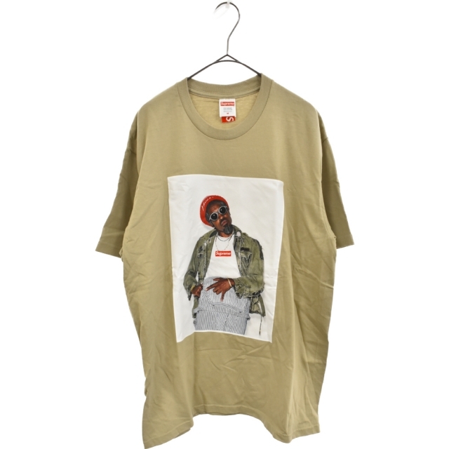 SUPREME シュプリーム 22AW Andre 3000 S/S TEE アンドレプリント クルーネック半袖Tシャツ ストーン