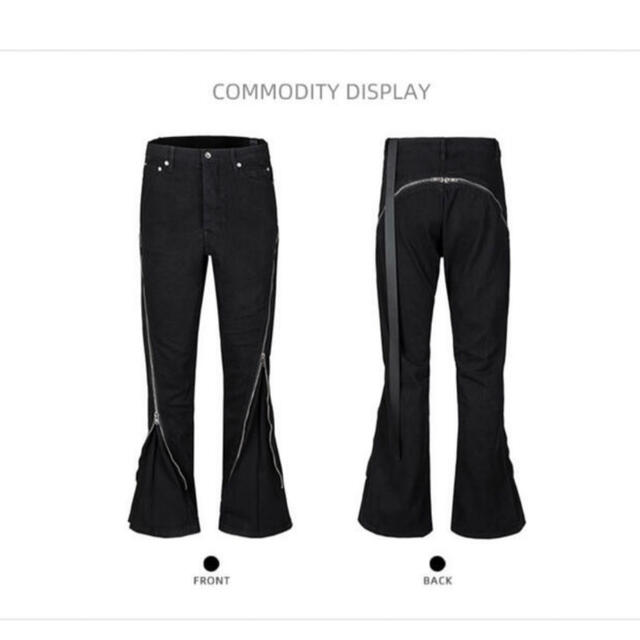 人気定番のパンツランキング第1位 Rick Owens - デニムジップフレアパンツ デニム