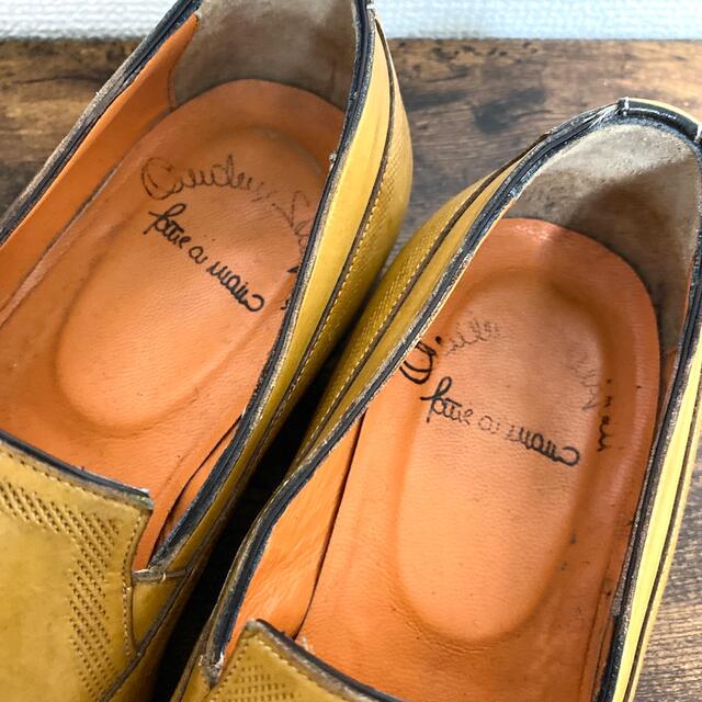 Santoni(サントーニ)のサントーニ Santoni スリッポン  size/5 イエローベージュ メンズの靴/シューズ(ドレス/ビジネス)の商品写真