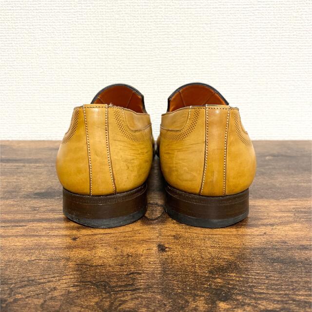 Santoni(サントーニ)のサントーニ Santoni スリッポン  size/5 イエローベージュ メンズの靴/シューズ(ドレス/ビジネス)の商品写真