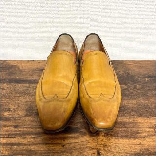 Santoni - サントーニ Santoni スリッポン size/5 イエローベージュの