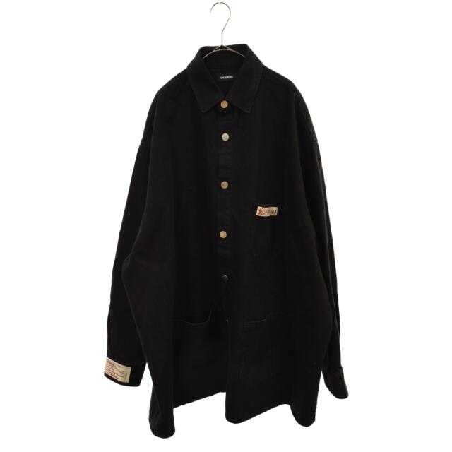 RAF SIMONS(ラフシモンズ)のRAF SIMONS ラフシモンズ 20SS BIG FIT DENIM SHIRT ビッグフィットデニムシャツ ブラック　201-248-10134 メンズのジャケット/アウター(Gジャン/デニムジャケット)の商品写真