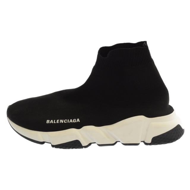 BALENCIAGA バレンシアガ 18AW Speed Trainer Cuffed Sneaker スピードトレーナー ハイカットソックス スニーカー 530349 W05G0 1000 ブラック