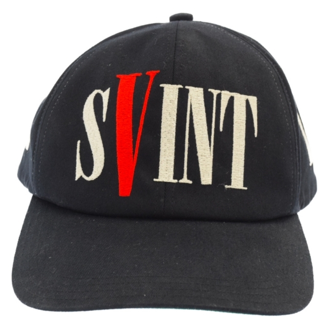 SAINT MICHAEL セントマイケル 22SS xVLONE VLONE CAP SM-S22-0000-081 ヴィーロン ロゴ刺繍ベースボールキャップ ブラック‐備考