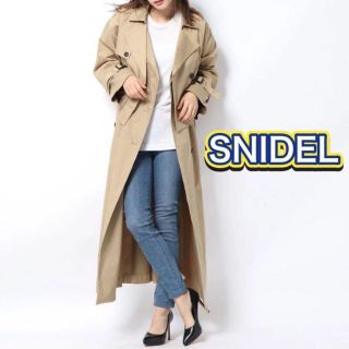 スナイデル(SNIDEL)のSNIDEL スナイデル 3way トレンチコート ワンピース　ベージュ　フリー(トレンチコート)