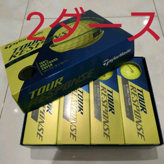 TaylorMade - テーラーメイド ゴルフボール ツアーレスポンス イエロー