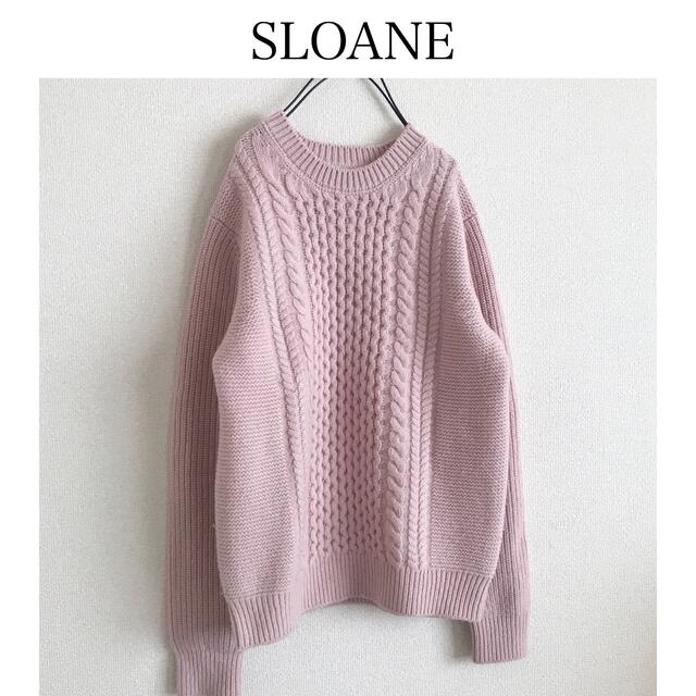 SLOANE スローン ニット ウール ピンク 2 M SLOANE スローン ニット ウール ピンク 2 M