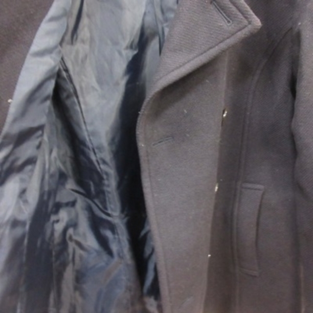 NATURAL BEAUTY BASIC(ナチュラルビューティーベーシック)のナチュラルビューティーベーシック ピーコート Pコート 総裏地 ウール S 紺 レディースのジャケット/アウター(ピーコート)の商品写真