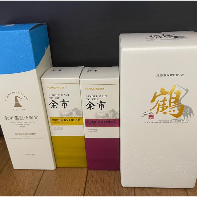 【新作入荷!!】 ニッカウヰスキー - ニッカウヰスキー 鶴1本、余市蒸溜所限定3本 合計4本セット ウイスキー 【新作入荷!!】 ニッカウヰスキー - ニッカウヰスキー 鶴1本、余市蒸溜所限定3本 合計4本セット ウイスキー