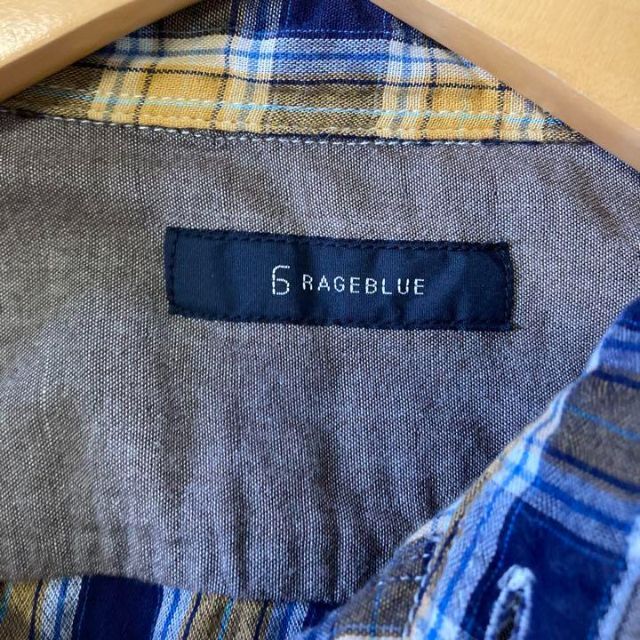 RAGEBLUE(レイジブルー)のRAGEBLUE 長袖 シャツ 裏地チェック レディースのトップス(シャツ/ブラウス(長袖/七分))の商品写真