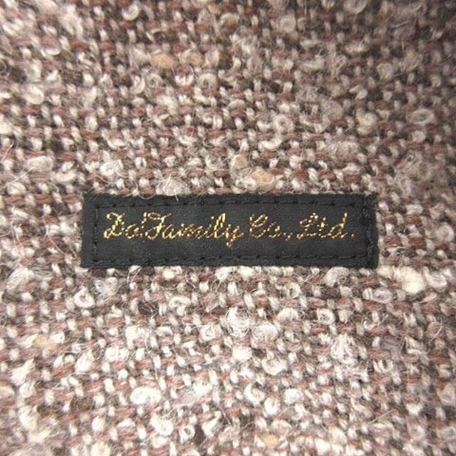 DO!FAMILY(ドゥファミリー)のドゥファミリィ ドゥファミリー ツイードスカート 台形 ひざ丈 ネップ M 茶  レディースのスカート(ひざ丈スカート)の商品写真