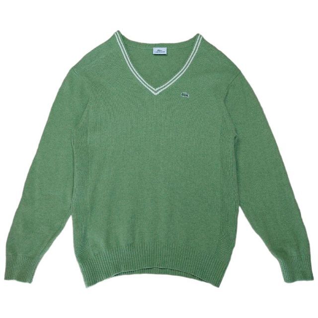 507 IZOD ラコステ Vネック あいみょん ニット ビンテージ XL - www