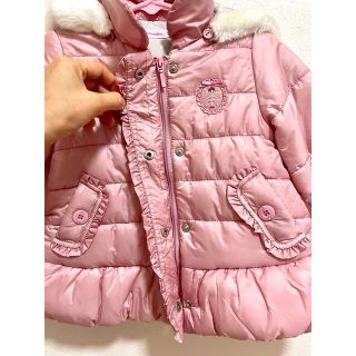 mikihouse - *ミキハウス リーナちゃん ピンクダウンコート*の
