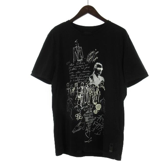 FENDI(フェンディ)のフェンディ Tシャツ 半袖 カールラガーフェルドプリント ブラック メンズのトップス(Tシャツ/カットソー(半袖/袖なし))の商品写真