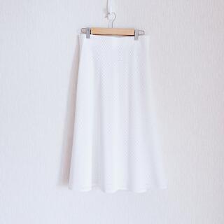 アナイ(ANAYI)のANAYI   ロングスカート ホワイト（未使用品）(ロングスカート)