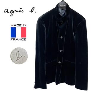 agnes b. - agnes b homme PARIS FRANCE製 ツイードジャケット 48の 
