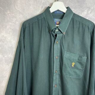 ラルフローレン(Ralph Lauren)のチャップスラルフローレン 80s 長袖シャツ 緑 グリーン ワンポイント(シャツ)