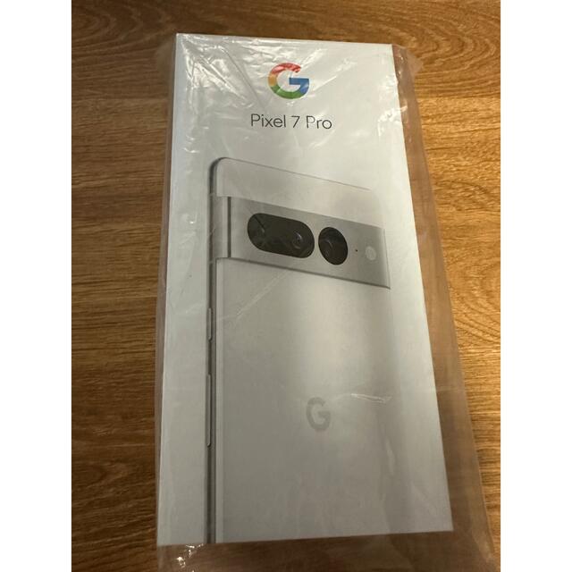 Google Pixel(グーグルピクセル)のgoogle pixel 7 pro Snow 128GB SIMフリー スマホ/家電/カメラのスマートフォン/携帯電話(スマートフォン本体)の商品写真