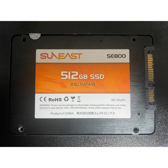 SUNEAST 512gb sata ssd スマホ/家電/カメラのPC/タブレット(PCパーツ)の商品写真