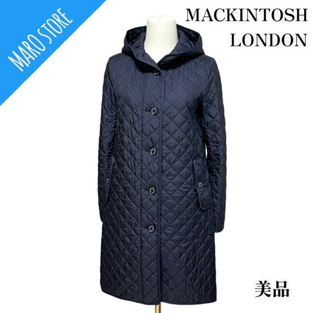 MACKINTOSH(マッキントッシュ)の【美品】MACKINTOSH LONDON キルティング ロングコート チェック レディースのジャケット/アウター(ロングコート)の商品写真