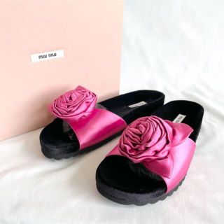 ミュウミュウ サテン サンダル(レディース)の通販 30点 | miumiuの