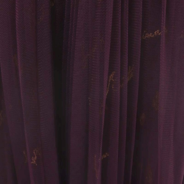 SNIDEL(スナイデル)のスナイデル ロゴ刺繍チュールロングスカート インナースカート付き ゴムベルト付き レディースのスカート(ロングスカート)の商品写真