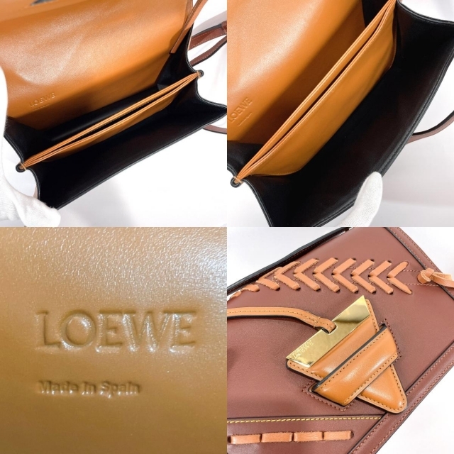 LOEWE - ロエベ ショルダーバッグ バルセロナ レース　   ブラウン