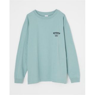 マウジー(moussy)のmoussy ロゴ長袖Tシャツ ライトグリーン(Tシャツ(長袖/七分))